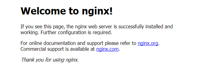 nginx启动成功